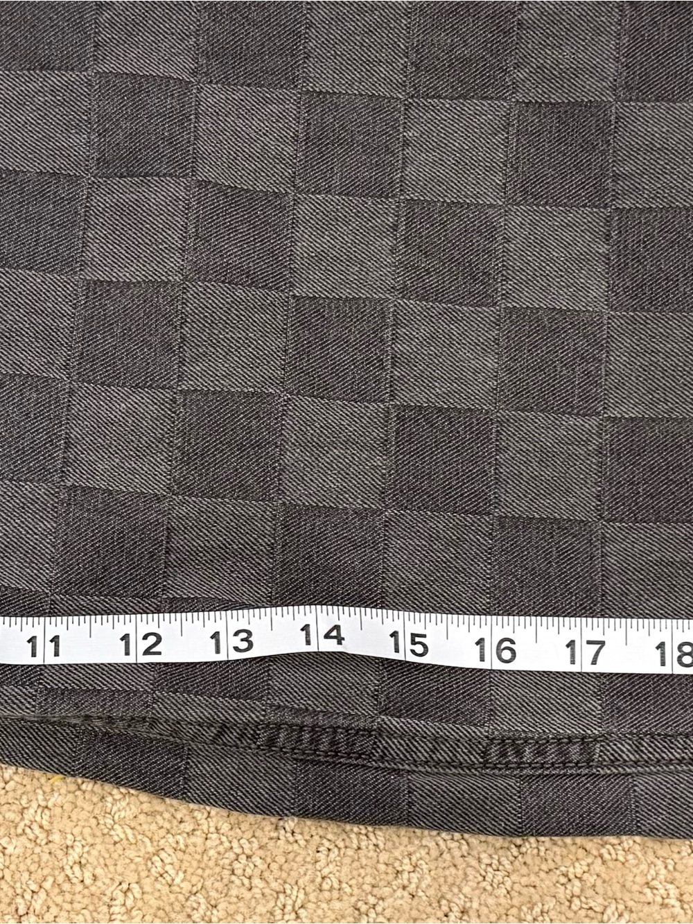 Vans sirelle baggy fit black & grey checkered jeans - Picture 11 of 12